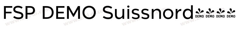 FSP DEMO Suissnord字体转换 FSP DEMO Suissnord字体转换